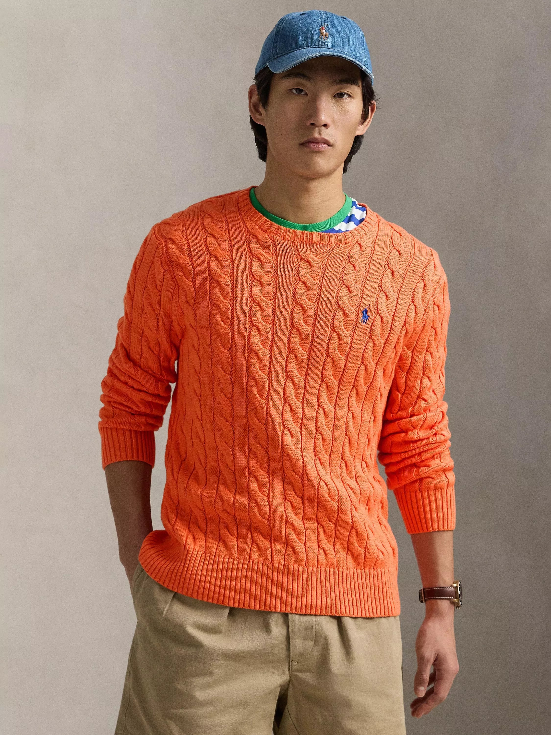 Polo Ralph Lauren Driver Cotton Cable Knit Jumper - McGrocer