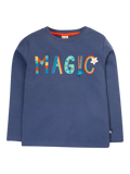 Frugi Baby Magic Applique Top, Navy - McGrocer