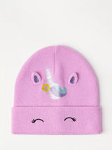 John Lewis Lindex Kids' Unicorn Beanie Hat & Gloves Set, Light Lilac- Buy online at McGrocer