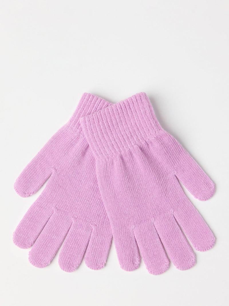 Lindex kids unicorn beanie hat gloves set light lilac - British product