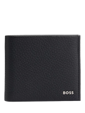 HUGO BOSS black leather bifold wallet, imported from the UK
