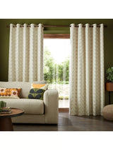 John Lewis Orla Kiely Linear Stem Pair Lined Eyelet Curtains, 117cm x 137cm- Buy online at McGrocer