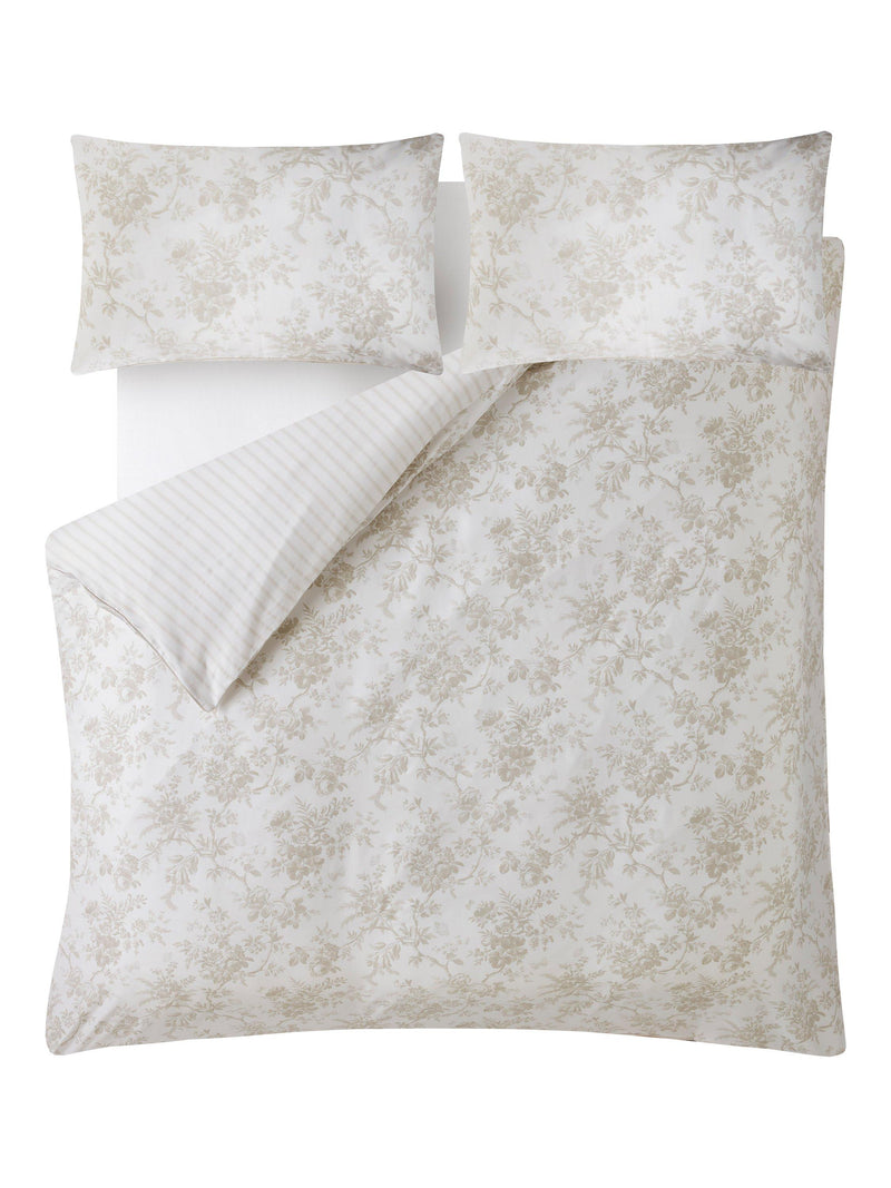 Laura Ashley Walled Garden duvet cover set in Dove Grey, UK version
