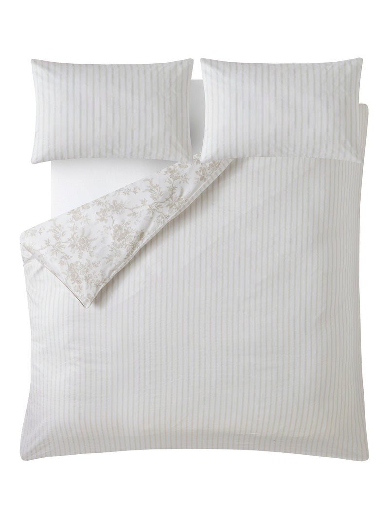 Laura Ashley Walled Garden duvet cover set in Dove Grey, UK version