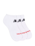New Balance Kids' Trainer Socks Pack of 3 Bright White, UK version