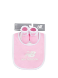 New Balance baby bib and booties set in lilac - British product