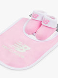 New Balance baby bib and booties set in lilac - British product