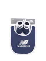 John Lewis New Balance Navy Baby Bib and Booties Set- Buy online at McGrocer