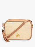 Hay Life straw camera bag natural brown crossbody, UK version