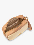 Hay Life straw camera bag natural brown crossbody, UK version