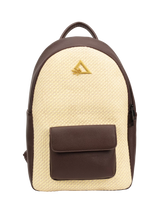 John Lewis Hay Life Straw Backpack, Dark Brown/Natural- Buy online at McGrocer