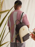 Hay Life Straw Backpack Dark Brown Natural, UK version