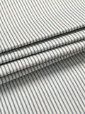 John Lewis ticking stripe pencil pleat curtains 137cm, UK version