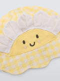John Lewis baby sun hat yellow gingham sunflower - British product