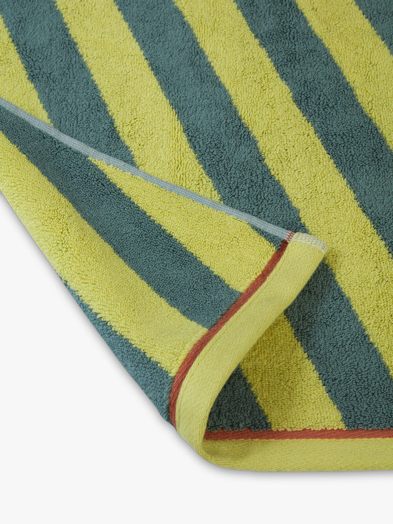 Mapoésie Diagonal Cotton Hand Towel 90 x 50cm, imported from the UK