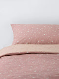 John Lewis Kids' Starry Sky Reversible Duvet Cover and Pillowcase Set, Pink, Cotbed Set