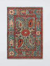John Lewis Gooch Luxury Suzani Pure Wool Rug, Pink/Pale Blue, 240 x 170cm- Buy online at McGrocer