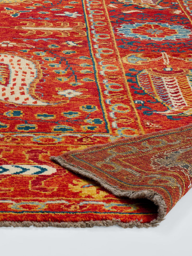 Gooch Luxury Suzani traditional rug red blue 180x120cm (British brand)