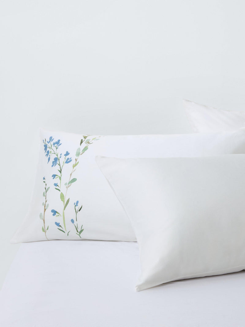 John Lewis cotton sateen duvet cover set floral border double (British brand)