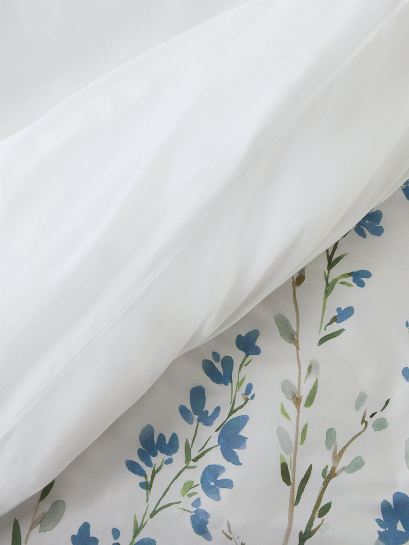 John Lewis cotton sateen duvet cover set floral border double (British brand)