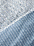 John Lewis pure cotton stripe duvet cover set double, imported from the UK