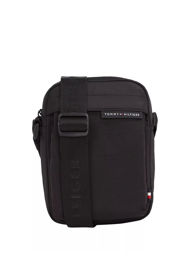 Tommy Hilfiger mini reporter bag black cross body, imported from the UK