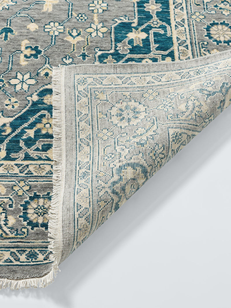 Gooch Luxury wool-rich rug blue 180x120 cm, imported from the UK
