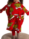 Brand Threads kids Grinch hooded blanket, imported from the UK