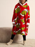 Brand Threads kids Grinch hooded blanket, imported from the UK