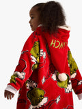 Brand Threads kids Grinch hooded blanket, imported from the UK