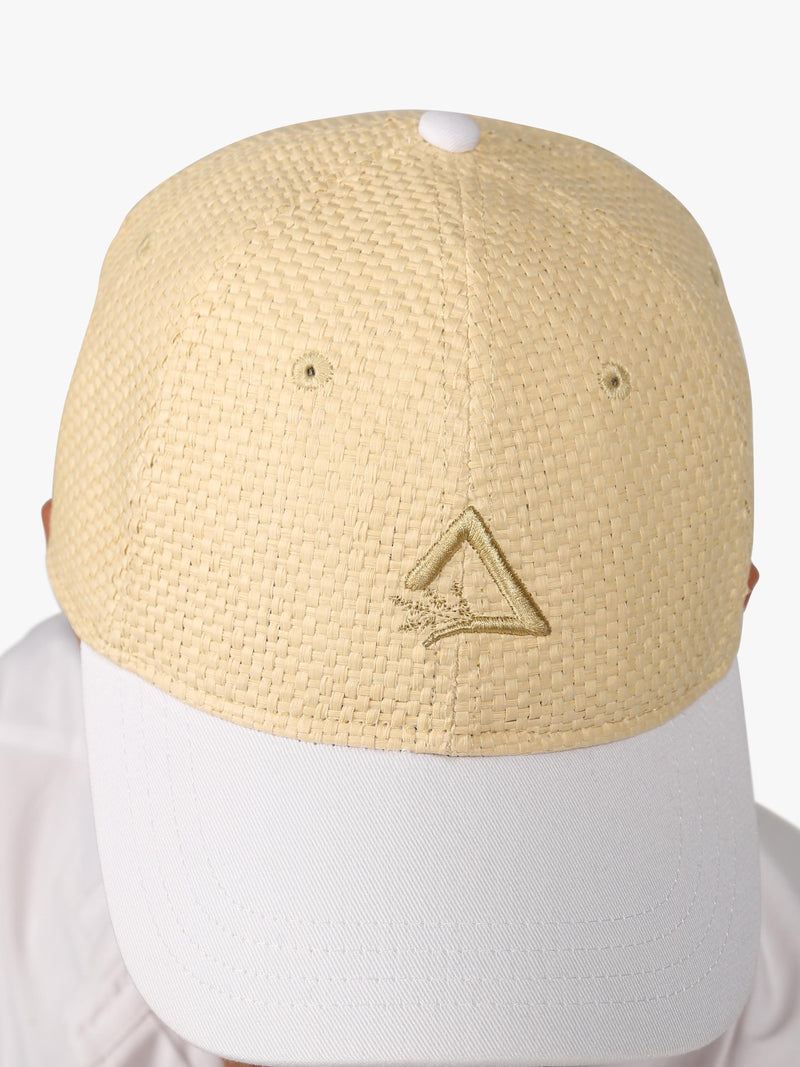 Hay Life straw baseball cap sand white - British product