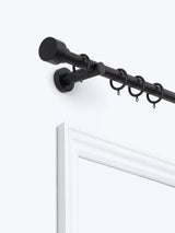 John Lewis Extendable Metal Curtain Pole Kit with Stud Finial, 28mm Diameter- Buy online at McGrocer