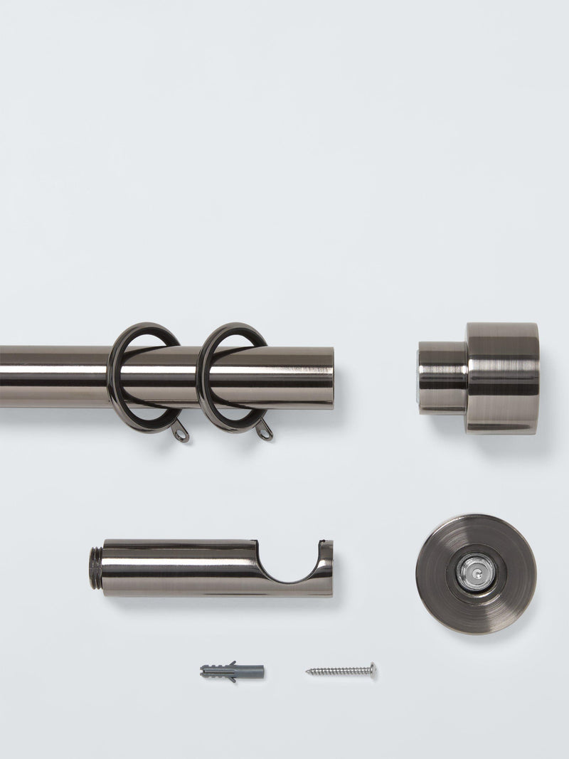 John Lewis curtain pole kit with stud finial, 28mm diameter, UK version