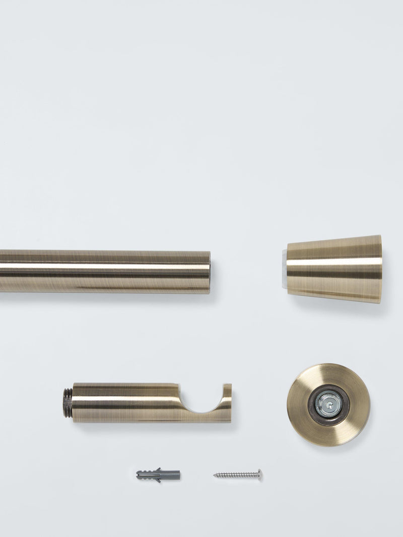 John Lewis curtain pole kit antique brass 28mm, UK version
