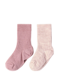 Lindex kids socks pink pale pink pack of 2, UK version
