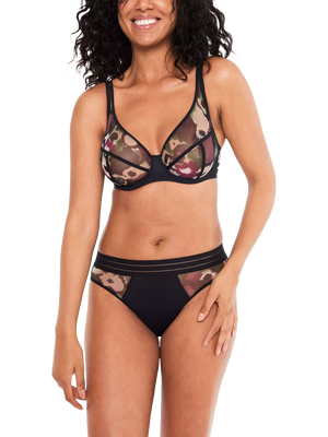 Maison Lejaby Nufit Garden Floral Wired Full Cup Bra Berry Garden