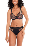 Maison Lejaby floral wired full cup bra Berry Garden, imported from the UK