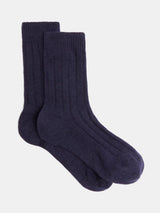 John Lewis HUSH Murica Wool Blend Socks Navy One Size- Buy online at McGrocer