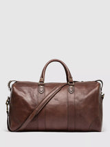 John Lewis Rodd & Gunn RG New Zealand Handmade Large Leather Weekender, Chocolate- Buy online at McGrocer