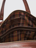 Rodd & Gunn chocolate leather weekender bag - British product