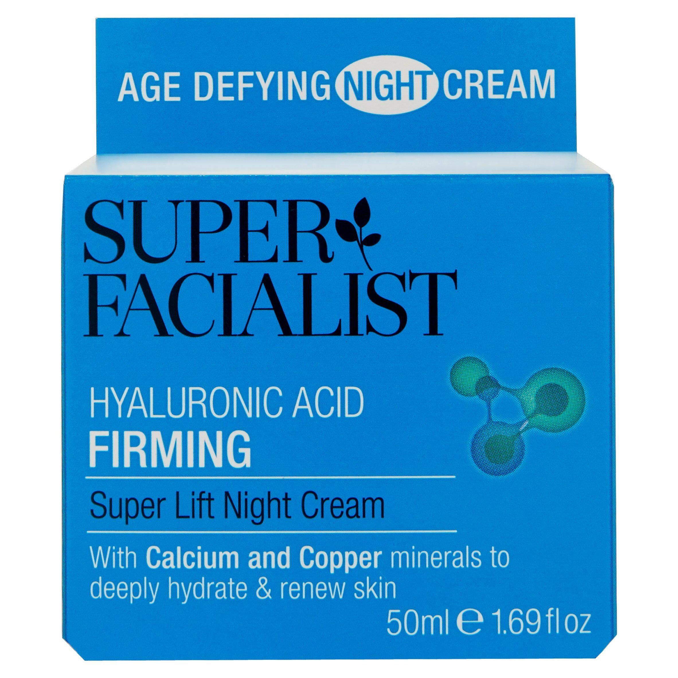 Super Facialist Hyaluronic Acid Firming Super Lift Night Cream 50ml All Sainsburys