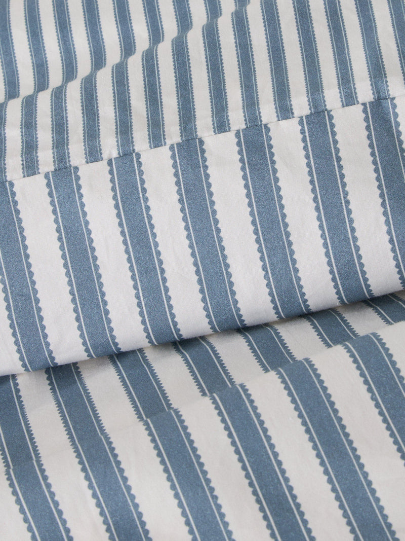 John Lewis Sanderson duvet cover set double pinstripe (British brand)