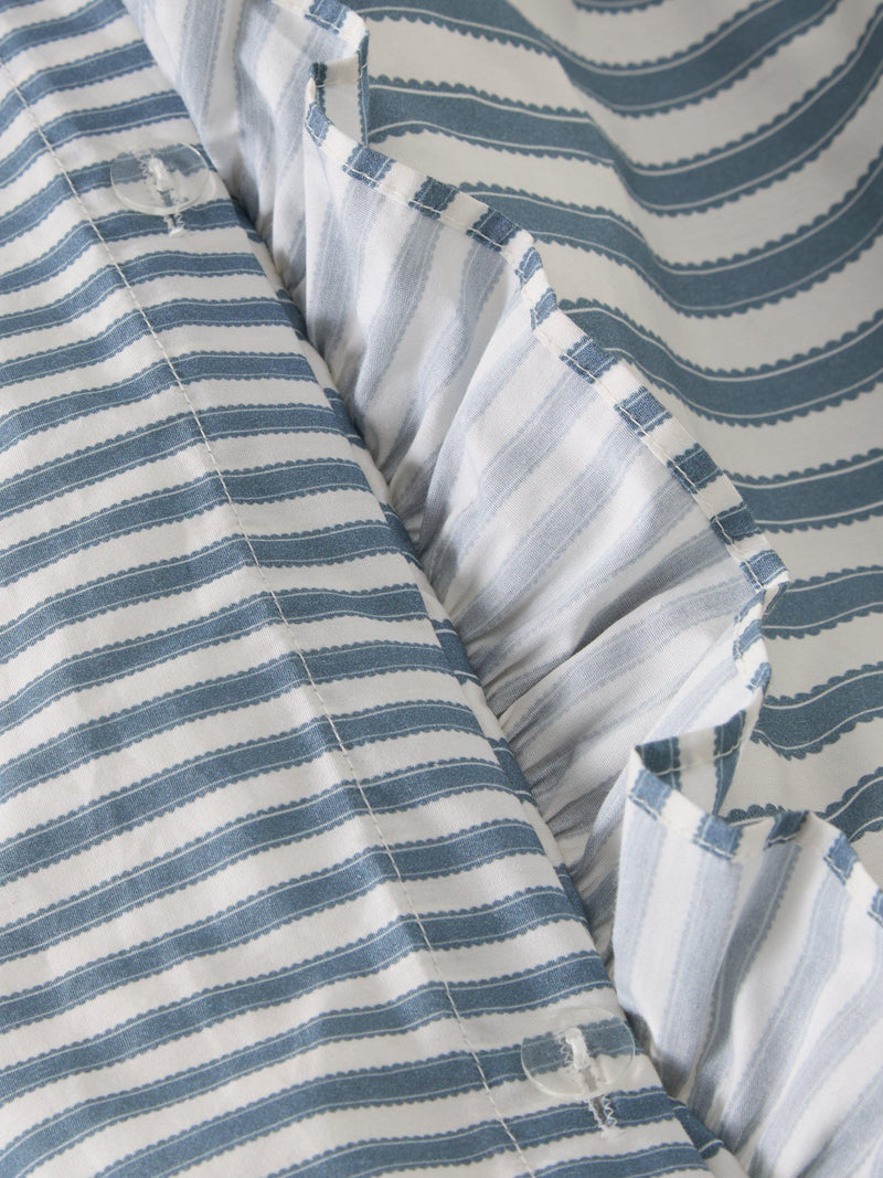 John Lewis Sanderson duvet cover set double pinstripe (British brand)