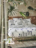 Mapoésie Solaire pillowcase standard size, imported from the UK