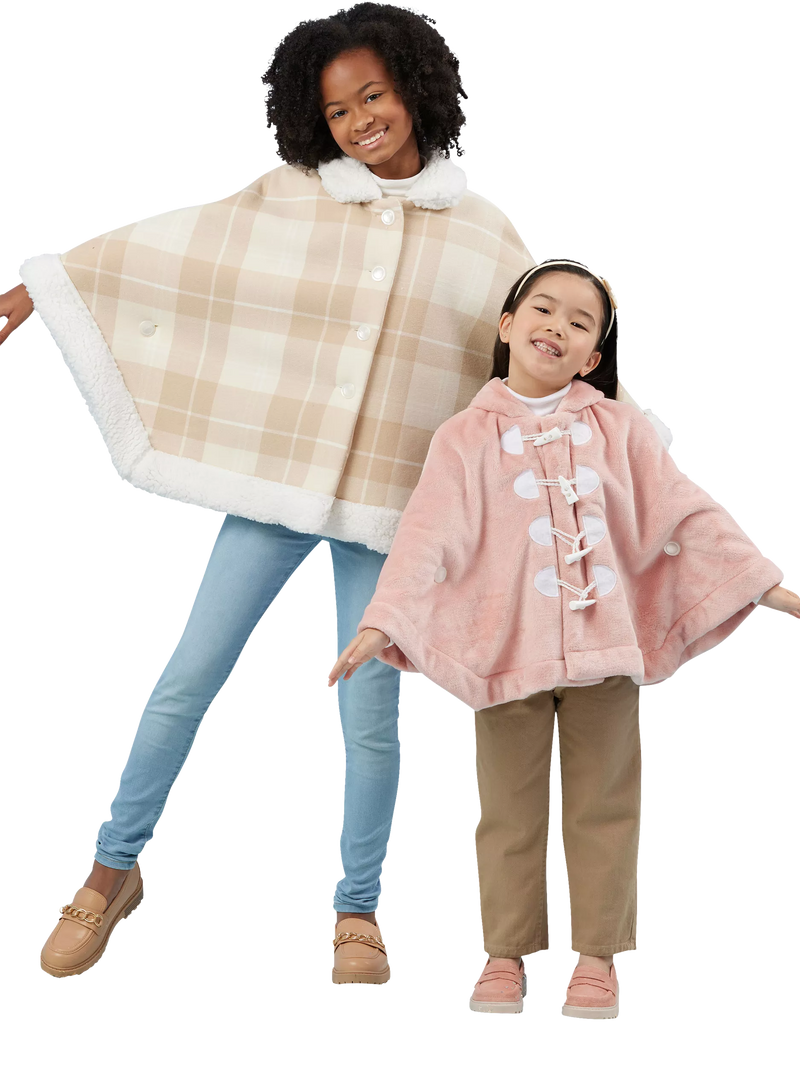 Simplicity children's poncho sewing pattern S3043 (British brand)