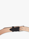 PS Paul Smith black leather belt with chrome buckle, imported from the UK