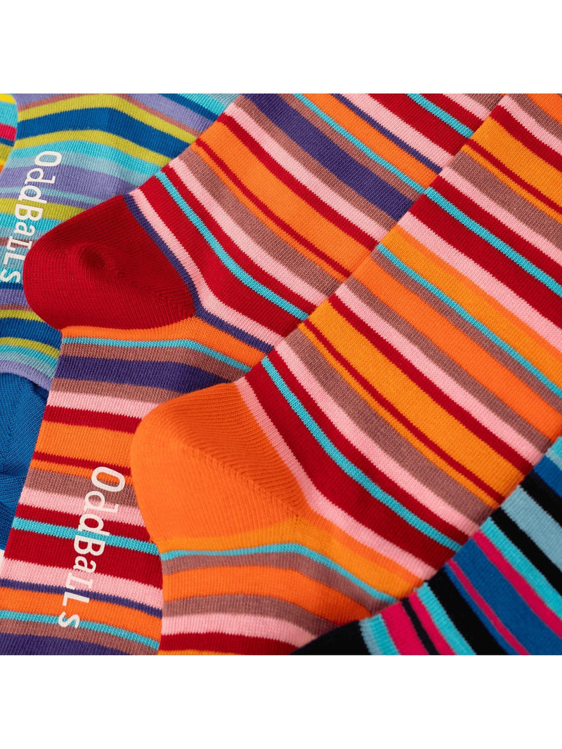OddBalls lines socks pack of 6, imported from the UK