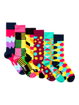 John Lewis OddBalls Random Crew Socks, Pack of 6- Buy online at McGrocer