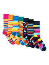 John Lewis OddBalls Random Crew Socks Mixed Pattern Pack of 7- Buy online at McGrocer