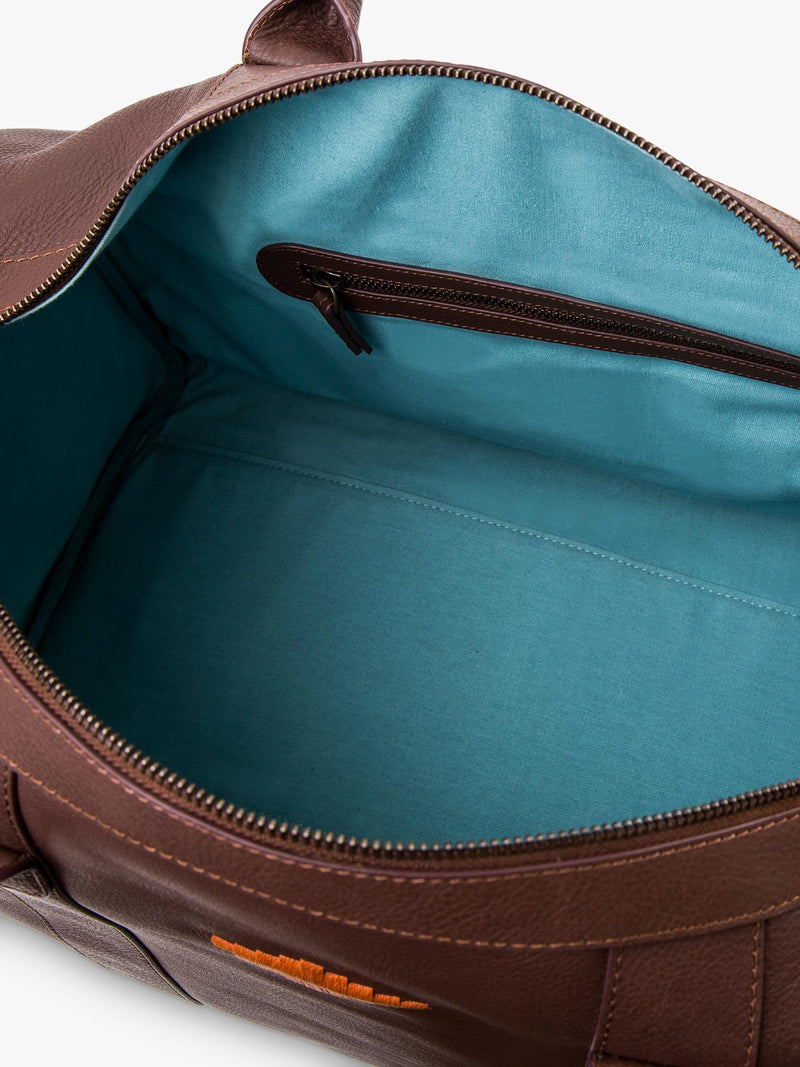 Pampeano Varon leather duffle bag brown (British brand)